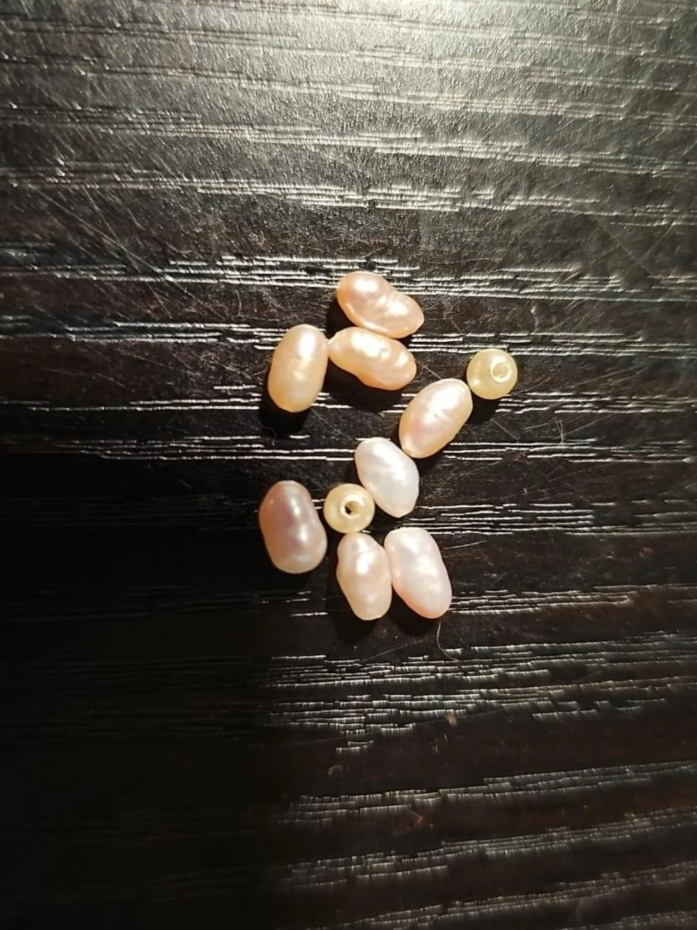 Vintage Loose Freshwater Cultured Rice Pearl Beads Estate Jewelry Making Lot